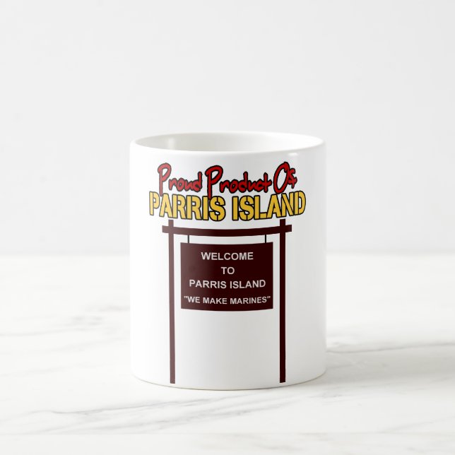 "Welcome To Parris Island" 11oz. Classic White Mug (Center)