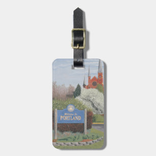 Welcome to Portland Maine Luggage Tag