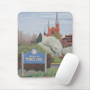 Welcome to Portland Maine Mouse Pad