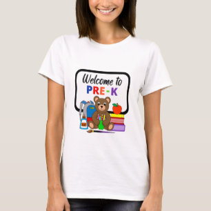 Welcome To Pre-K School Bear Woman's T-Shirt