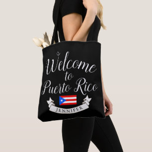 Welcome to Puerto Rico Destination Wedding Favour Tote Bag