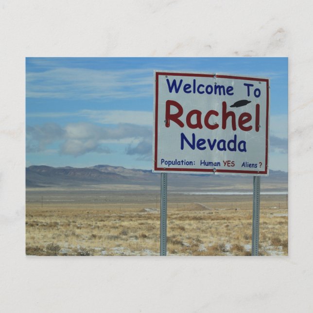 Welcome To Rachel Nevada Postcard - Area 51 (Front)