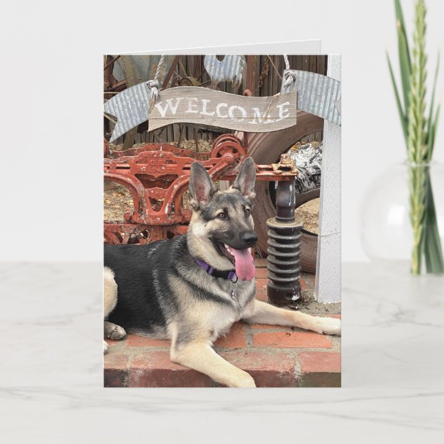 Welcome to Retirement Lucky Dog Card (Front)