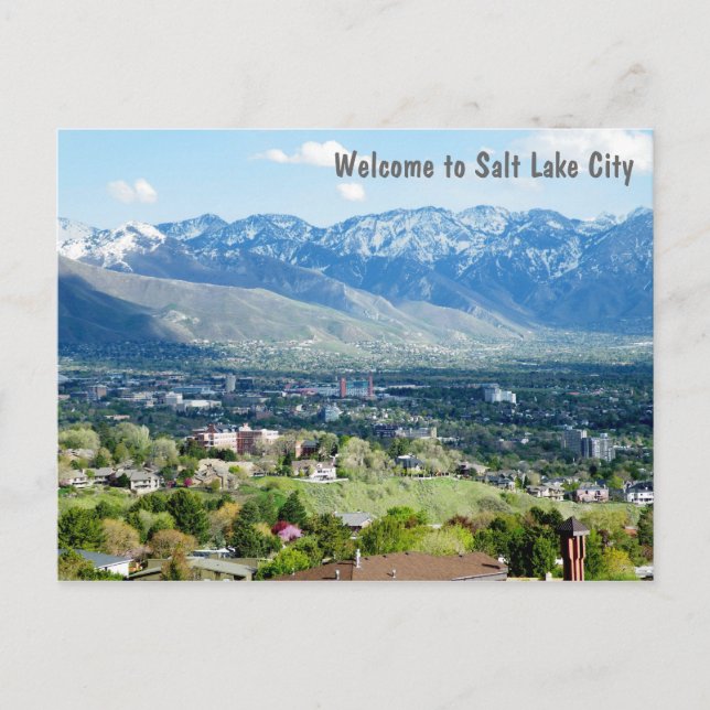 Welcome to Salt Lake City Postcard (Front)