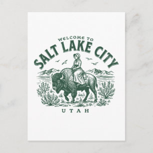 Welcome to Salt Lake City Utah Postcard