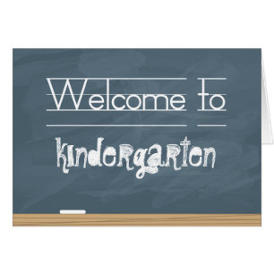 Welcome to School Chalkboard with smudge marks