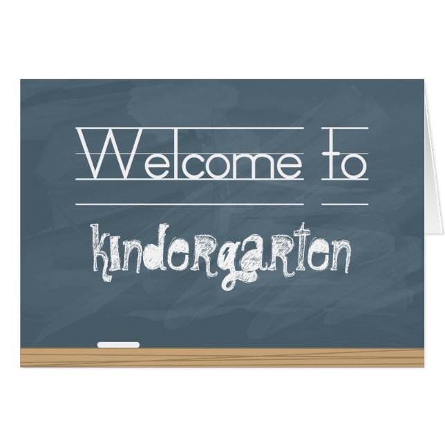 Welcome to School Chalkboard with smudge marks (Front Horizontal)