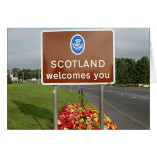 Welcome to Scotland - Anglo-Scottish Border Sign