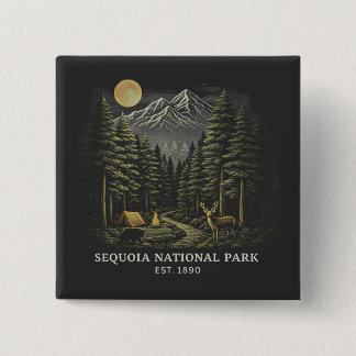 Welcome to Sequoia National USA Park  15 Cm Square Badge