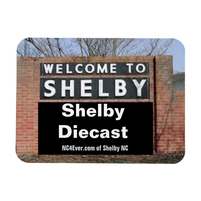 WELCOME TO SHELBY Shelby Diecast flexible magnet (Horizontal)