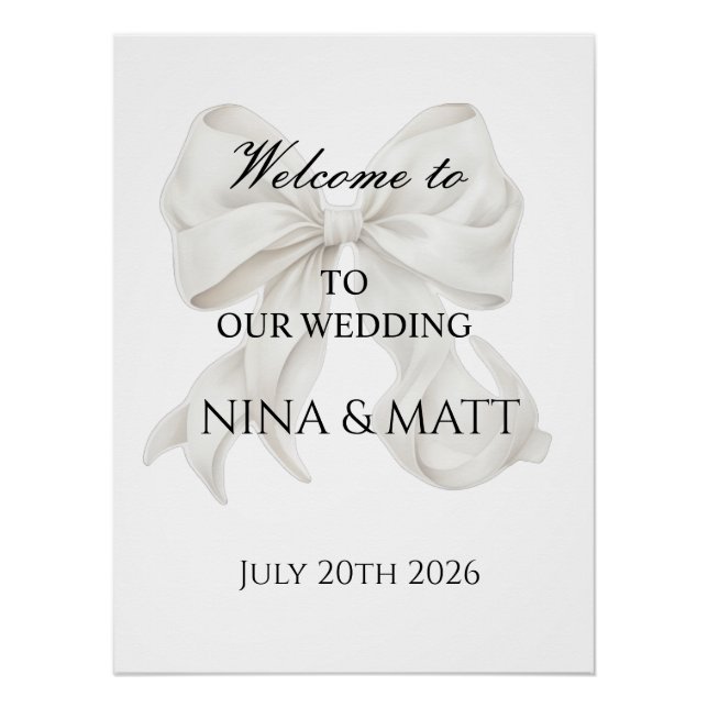 Welcome to sign (Front)