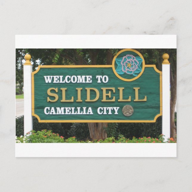 Welcome To Slidell Postcard (Front)