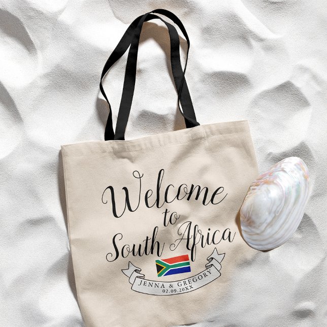 Welcome to South Africa | Destination Wedding Tote Bag (Creator Uploaded)