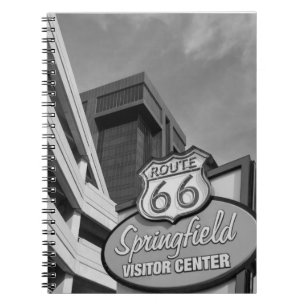 Welcome To Springfield Grayscale Notebook