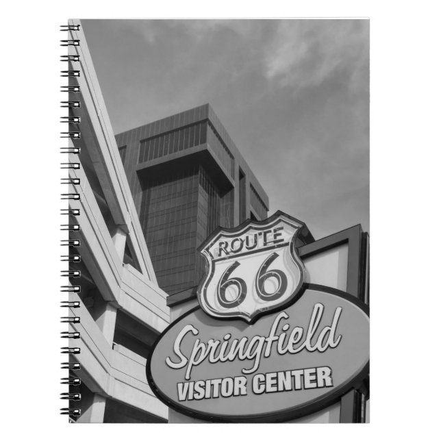 Welcome To Springfield Grayscale Notebook (Front)
