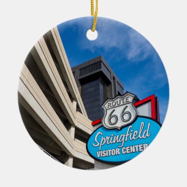 Welcome To Springfield MO Ceramic Ornament (Front)