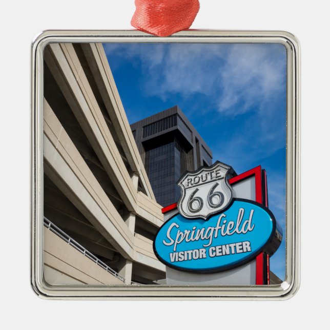 Welcome To Springfield MO Metal Tree Decoration (Front)