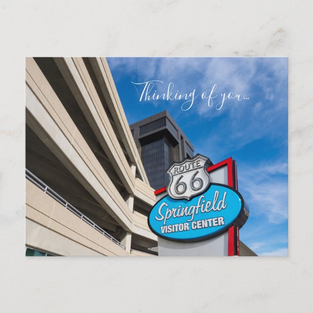 Welcome To Springfield MO Thinking Of You Postcard (Front)