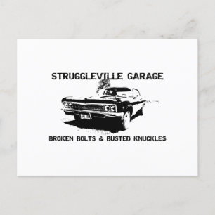Welcome to Struggleville Garage - Where Broken Bol Holiday Postcard