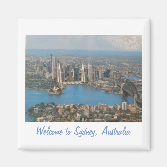 Welcome to Sydney, Australia fridge magnet (Front)