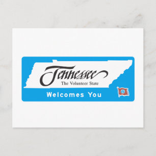 Welcome to Tennessee - USA Road Sign Postcard