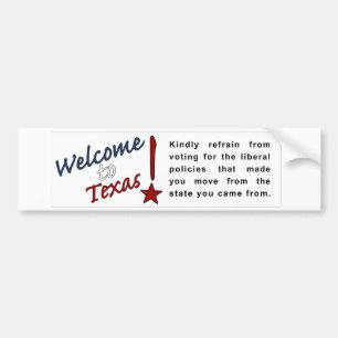 Welcome to Texas Bumper Sticker