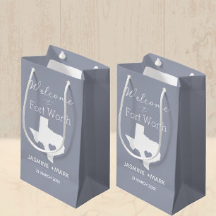 Welcome to Texas Fort Worth Custom Party Medium G Small Gift Bag