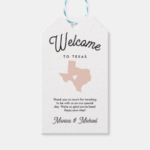 Welcome to TEXAS Wedding ANY COLOR!! Gift Tags