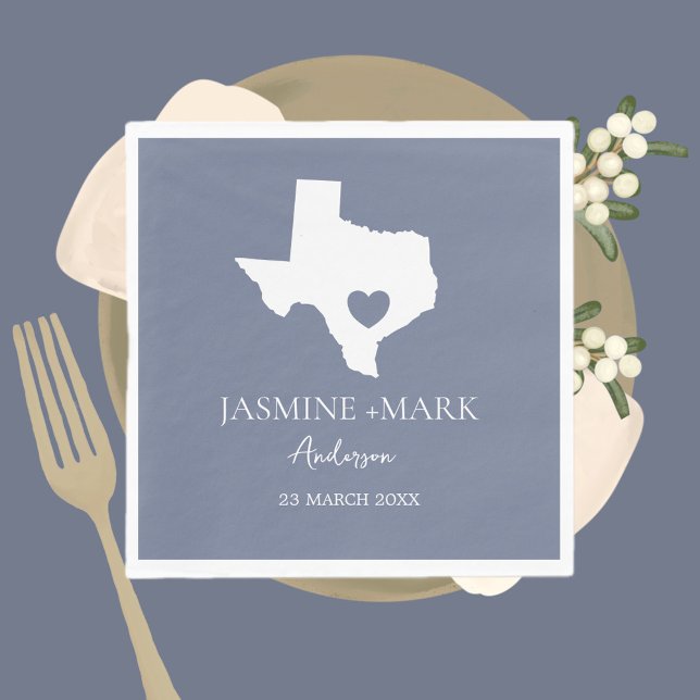 Welcome to Texas Wedding Party Custom  Napkin (Creator Uploaded)