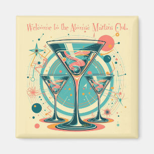 Welcome To The Atomic Martini Club Triple Play Magnet