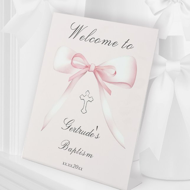 welcome to the Baptism Pedestal Sign (Creator Uploaded)