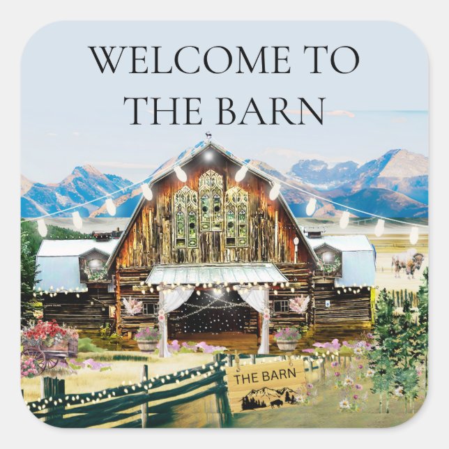 Welcome to the Barn Sticker (Front)