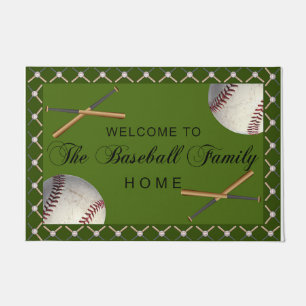 Welcome To The Baseball Family Doormat
