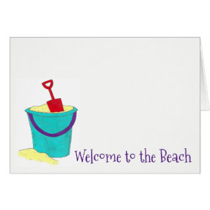 Welcome to the Beach Sand Bucket Pail Shovel Toys