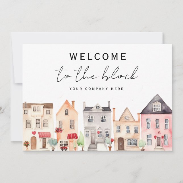 Welcome to the Block New Homeowner Real Estate (Front)