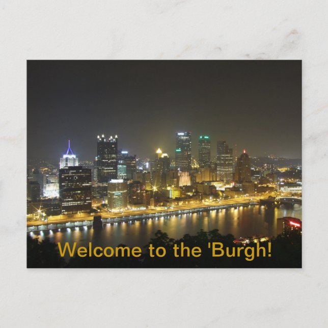 Welcome to the 'Burgh Postcard (Front)