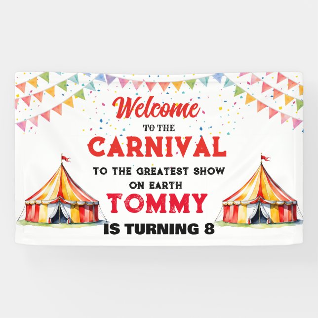 Welcome to the Carnival add your own text  Banner  (Horizontal)