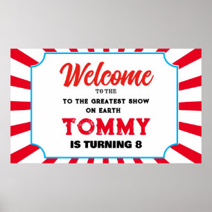 Welcome to the Carnival add your own text Banner Poster