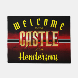 Welcome to the CASTLE of (Family Name - editable) Doormat