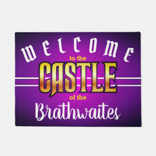 Welcome to the CASTLE of (Your Name - editable) Doormat