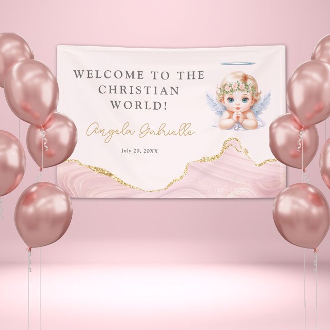 Welcome to the Christian World Girl Baptism  Banner (Creator Uploaded)