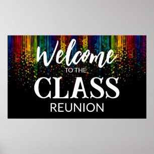 welcome to the class reunion poster
