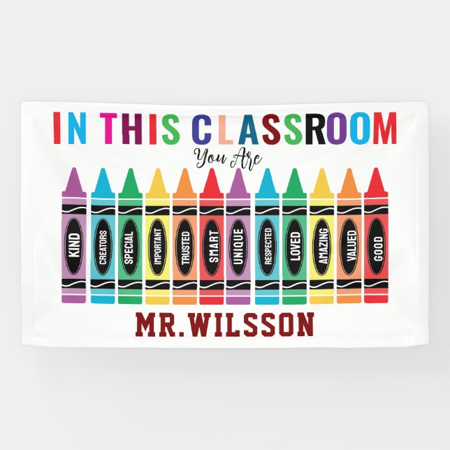 Welcome to the Classroom Back to School Banner (Horizontal)