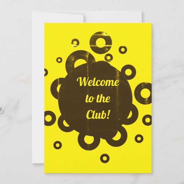 Welcome to the Club Invitation (Front)