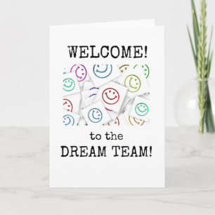 Welcome to the Dream Team, New Employee Card