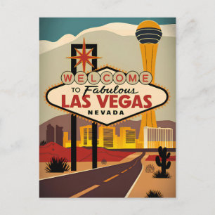 Welcome to the fabulous Las Vegas Nevada Postcard