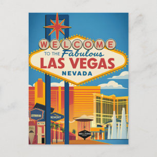 Welcome to the fabulous Las Vegas Nevada Postcard