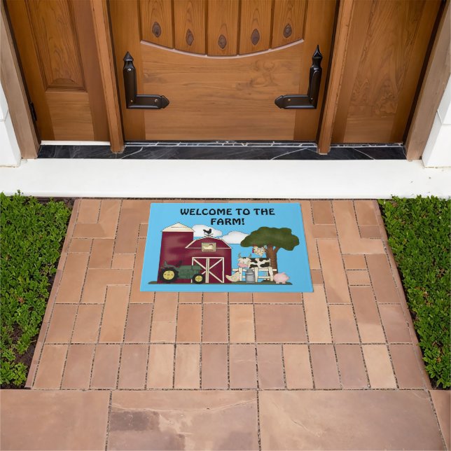 Welcome to the Farm door mat (Outdoor)
