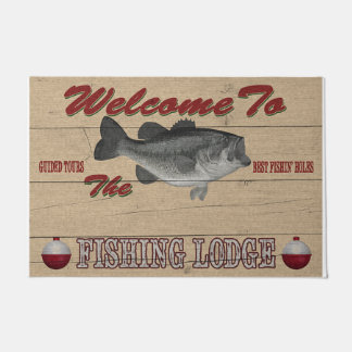 Welcome To The Fishing Lodge Doormat