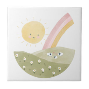 Welcome to the Flock Baby Shower Ceramic Tile